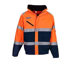 Yoko YK209 - Jacka med hög synlighet "Fontaine Flight" Hi Vis Orange/Navy