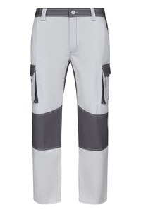 Velilla 103020B - TWO-TONE TROUSERS White/Grey