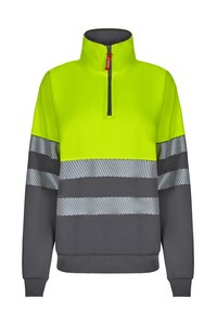 Velilla 305703 - RS TWO-TONE SWEATSHIRT GREY/HI-VIS YELLOW