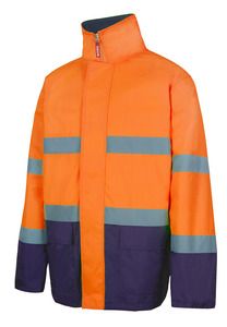 Velilla 306002 - HV TWO-TONE PARKA MARINE BLUE/HI-VIS ORANGE