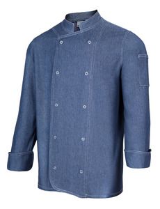 Velilla 405207 - LS DENIM CHEF JACKET Dark Denim