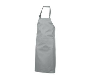 NEWGEN TB101 - Polycotton bib apron with pocket Pure Grey