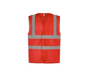 Yoko YK120 - Mesh safety jacket Red