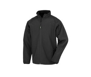 RESULT RS901M - MENS RECYCLED 2-LAYER PRINTABLE SOFTSHELL JACKET Black