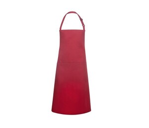 KARLOWSKY KYBLS5 - BIB APRON BASIC WITH BUCKLE AND POCKET Red