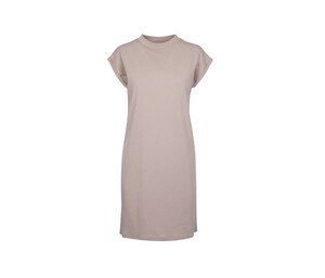 BUILD YOUR BRAND BY101 - Dress with turn-up sleeves Dusk Rose